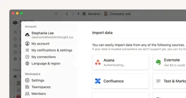 Import projects from Asana for a connected work experience