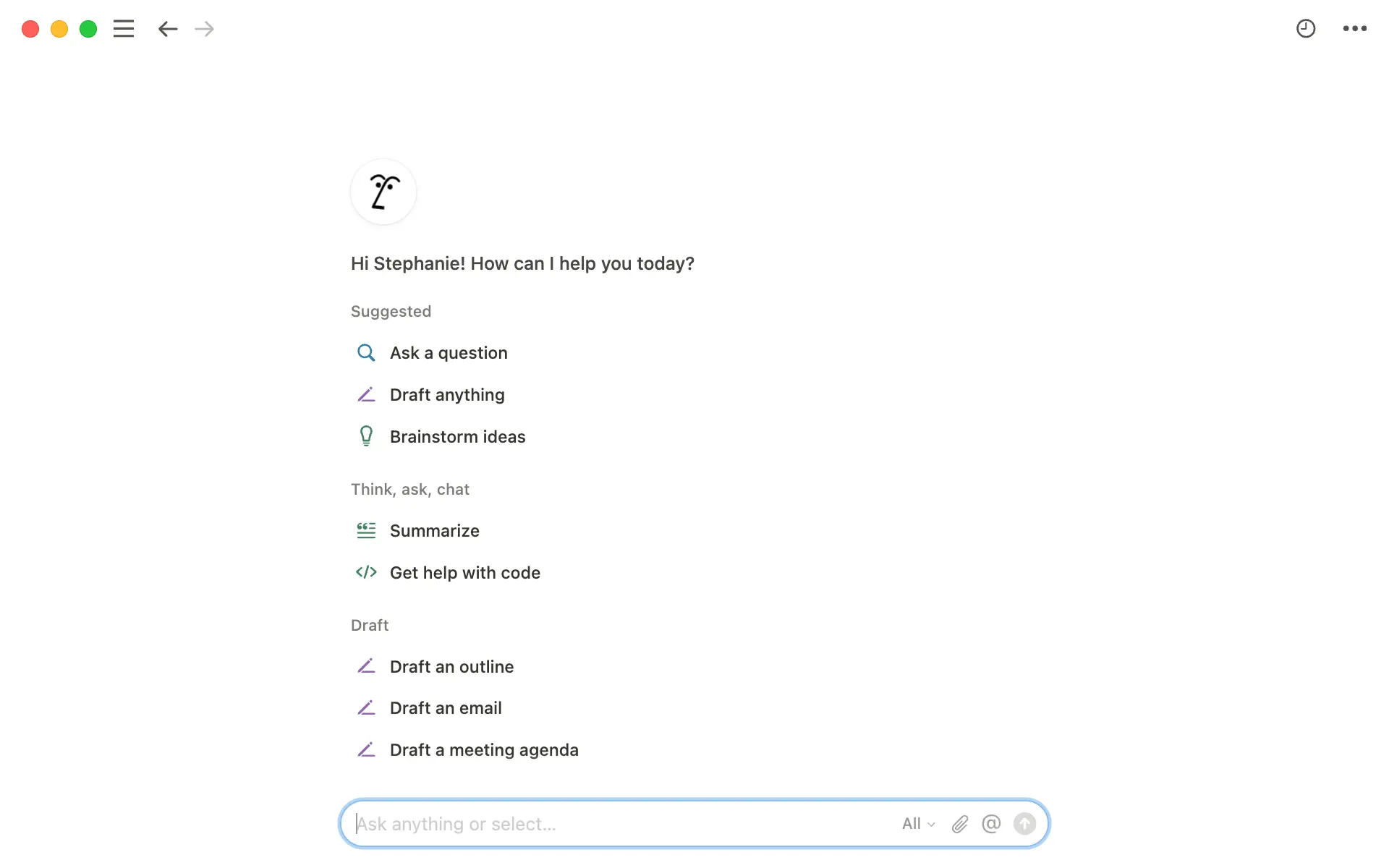 Notion-KI-Writer Ansicht