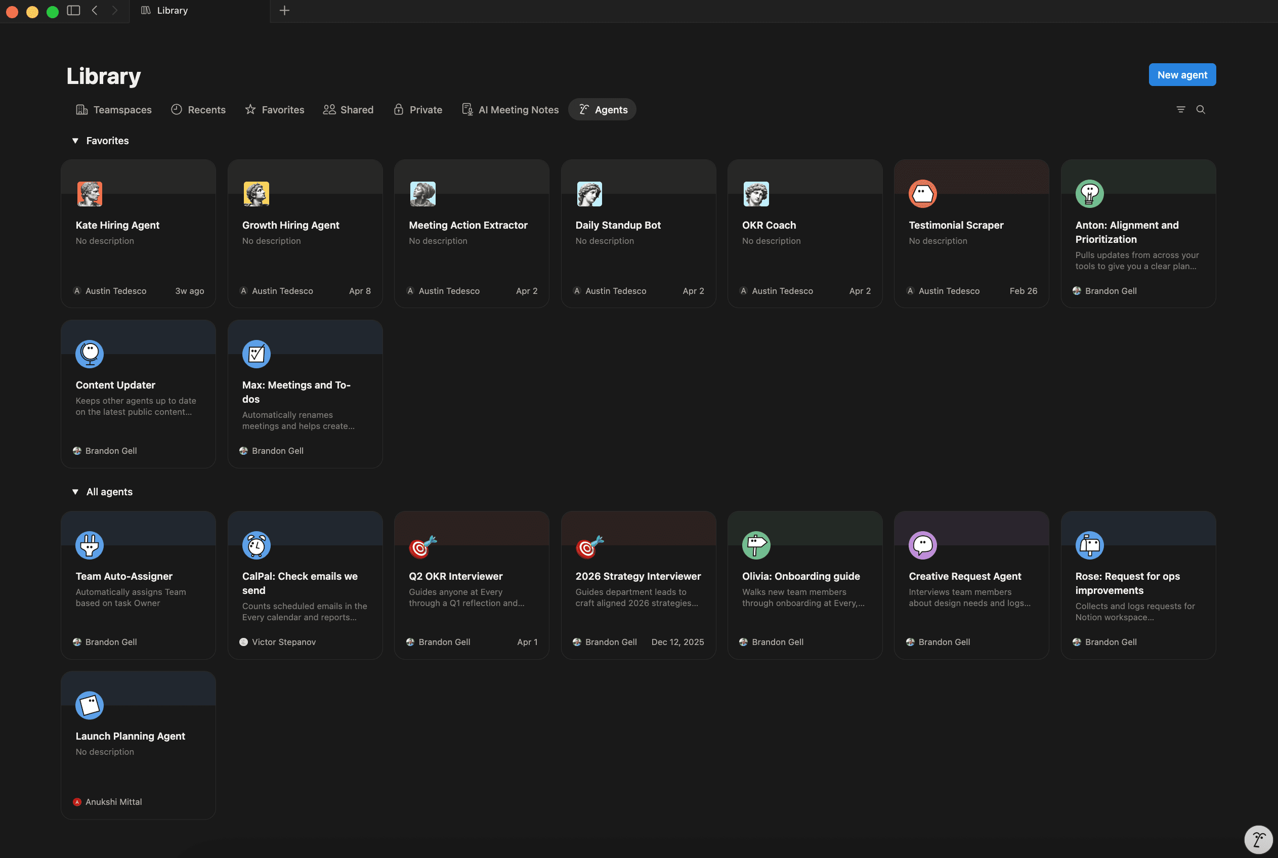 Every's Agent Library