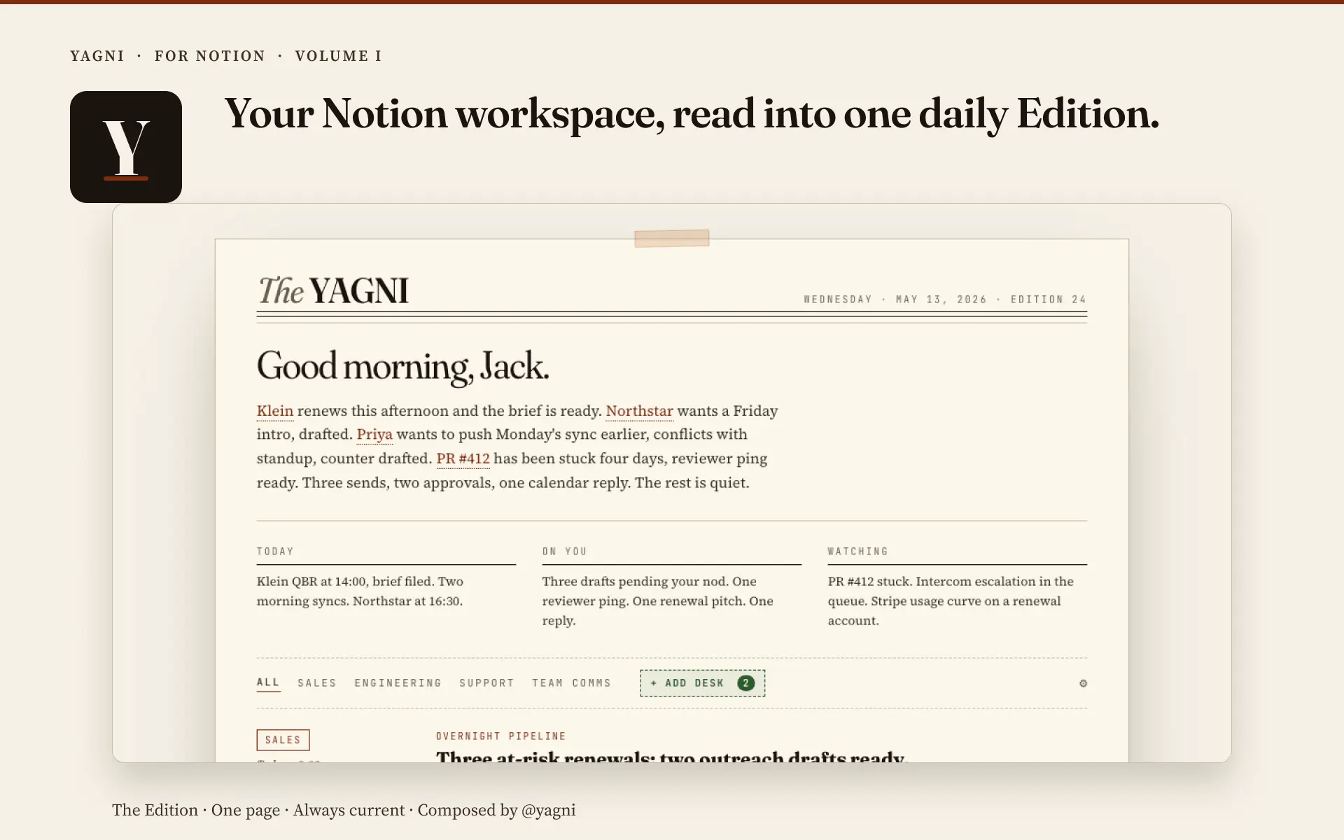 Automate your Notion updates from your business processes automatically
