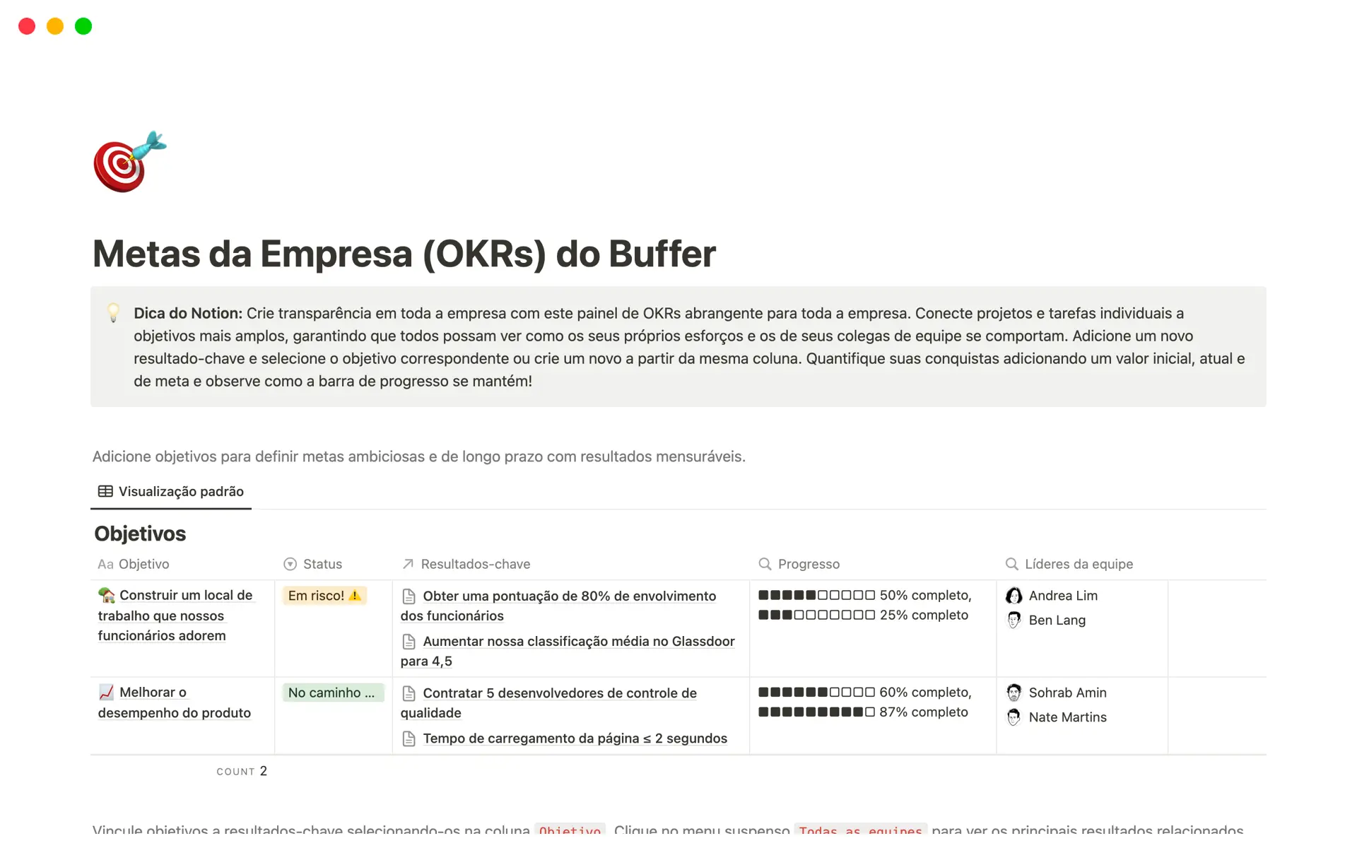 Imagem da coleção top-10-free-progress-metrics-templates-in-notion